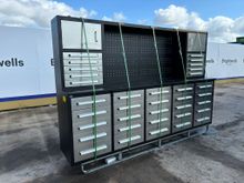 Image of 10ft 35 Drawer 2 Cabinet Stainless Steel Workbench