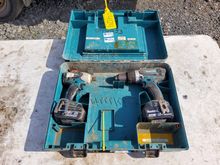 Image of Makita Drill Driver Set 2x Drills 2x Battery