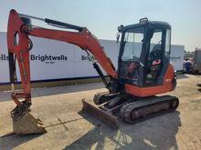 Image of Kubota KX71-3 Cabbed Mini Excavator