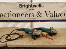Image of 2x Makita GA9020 Angle Grinders