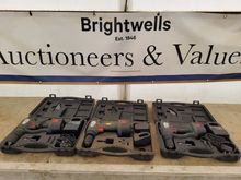 Image of 3x 12V Rechargeable Drill Sets