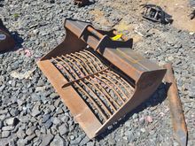 Image of JCB 55" Riddle Bucket to Suit S45 Hitch - 45mm pins, 290mm centres, 430mm ears