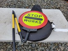 Image of Stop Work Portable Hand Sign