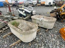 Image of 2x Concrete Drinking Troughs