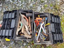 Image of 2x Toolboxes of Assorted Trowels and Rubber Mallets