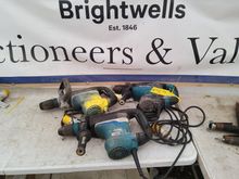 Image of 3x Makita HM0871C SDS Max Electric Demolition Hammers