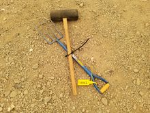 Image of Paver Mallet & Garden Fork