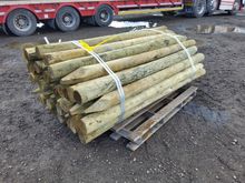 Image of 55x 5Ft 8" x 4" Tan Larch Stakes