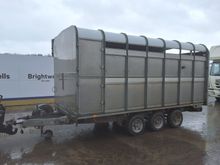 Image of Ifor Williams DP120S3-14 Tri Axle Livestock Trailer