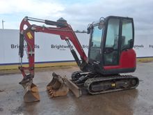 Image of Yanmar SV26 Cabbed Mini Excavator