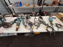 Image of Makita 3x Angle Grinder + 1x Reciprocating Saw + 1x Angle Grinder (GA5021) + Bosch x2 Angle Grinder (GWS 20-230