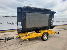 Image of American Signal 42100 Trailed Single Axle Variable Message Sign