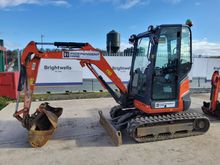 Image of Kubota U27-4 Cabbed Mini Excavator