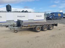 Image of Ifor Williams LM126 G3 Tri Axle Flatbed Trailer