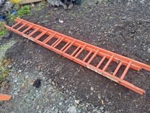 Image of 1x Double Extension Fibre Glass Ladder - 12 Rung