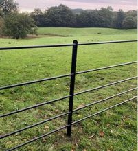 Image of 24m 5 Bar Estate Fencing Pack (17x Posts, 40x 3m Rails)