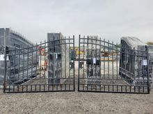 Image of 1 x 18' Set Wrought Iron Style Powder Coated Entrance Gates