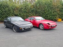 Image of 1983 Porsche 944 Lux and a 1984 Porsche 944 Lux