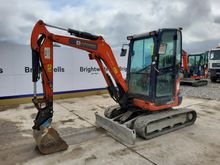 Image of Kubota U27-4 Cabbed Mini Excavator