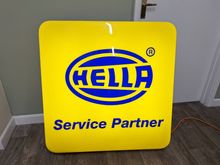 Image of Hella Illuminated Service Partner Sign