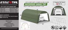 Image of 122008R 12ft x 20ft PVC Portable Garage Green