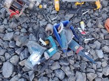 Image of Bosch Hammer Drill, X2 Angle Grinders, Corded Impact Driver