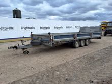 Image of Brian James T-03-T 475-5462 Tri Axle Dropside Tiltbed Trailer