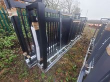 Image of 20' Black Low Set Electric Sliding Gates c/w Remote Controls