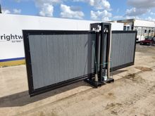 Image of 13' Light Grey Cantilever Electric Gate