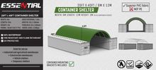 Image of C2040 - White 20ft x 40ft Container Shelter with PVC Fabric & Fixings