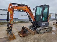 Image of Doosan DX27Z-7 Cabbed Mini Excavator