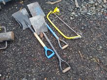 Image of Bowsaw & 3x Shovels