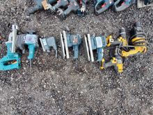 Image of Reciprocating Saw, 4x Sanders & 2x Dewalt Drills