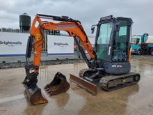 Image of Doosan DX27Z-7 Cabbed Mini Excavator