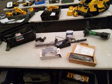 Image of 2 x Hitachi Cordless Angle Grinders with Holdall