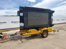Image of American Signal 42100 Trailed Single Axle Variable Message Sign