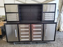 Image of Unused 7ft, 18 Drawer Stainless Steel Workbench