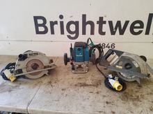 Image of 2x Makita Electric Hand Tools, 1x Evolution 180 Metal Cutting Circular Saw