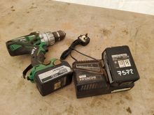 Image of Hitachi DV18DSDL Drill, 2 Batteries & Charger