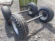 Image of Set of Wheels On Axles