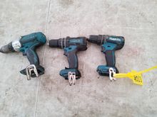 Image of 3x Makita Battery Operated Drills