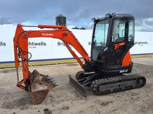 Image of Kubota U25-3a Cabbed Mini Excavator
