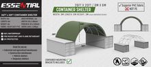 Image of Essential C2620 26ft x 20ft PVC Container Canopy Grey