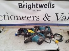 Image of 3x Makita HT3210C Electric SDS Plus Drills 110V