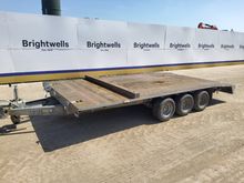 Image of Graham Edward FB3514T Tri Axle Flatbed Trailer
