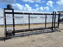 Image of 16' Black Mesh Electric Cantilever Gate