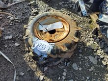 Image of Pair of 4.00x10 Wheels and Tires