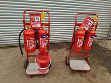 Image of 2x Fire Extinguisher Trolley