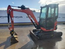 Image of Kubota U27-4 Cabbed Mini Excavator