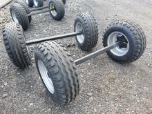 Image of Set of Wheels On Axles